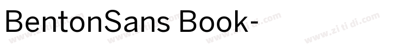 BentonSans Book字体转换